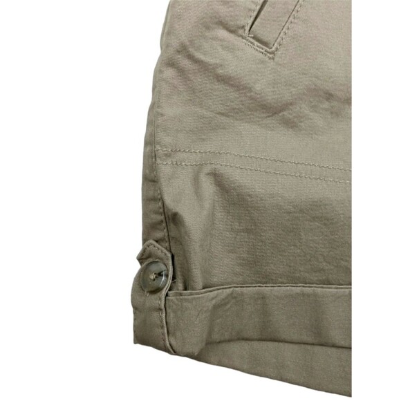 Riders Lee Chino Shorts  Womens Size 6  Elastic Waist Roll-up Stretch Khaki NWOT - Picture 4 of 7